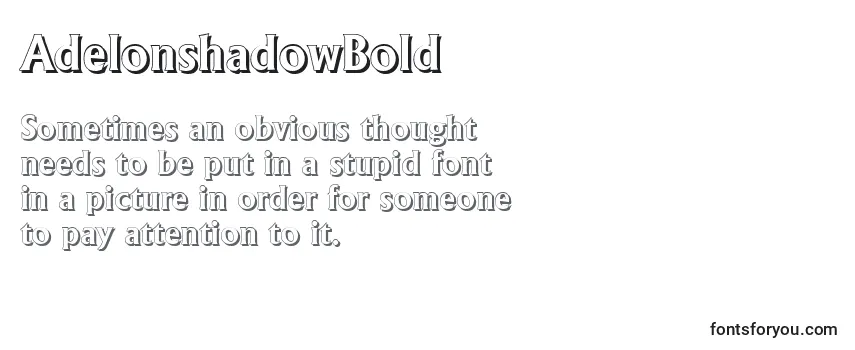 AdelonshadowBold Font