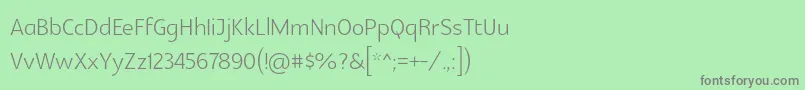 Glametrixlight-Schriftart – Graue Schriften auf grünem Hintergrund