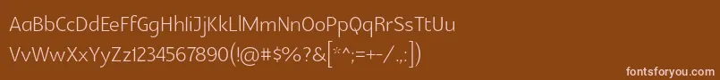 Glametrixlight Font – Pink Fonts on Brown Background
