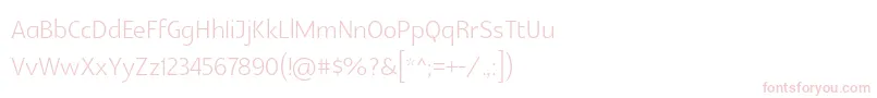 Glametrixlight Font – Pink Fonts on White Background