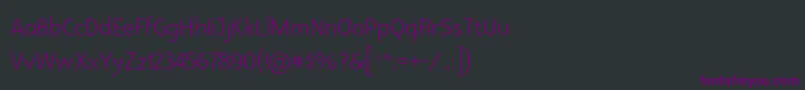 Glametrixlight Font – Purple Fonts on Black Background