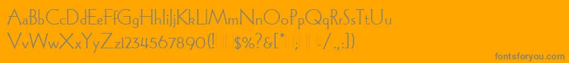 More about WadeSansLightPlain Font WadeSansLightPlain Font – Gray Fonts on Orange Background