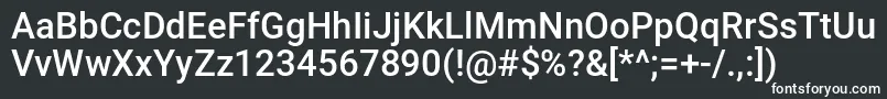 䙬敵牯湳 Font – White Fonts on Black Background