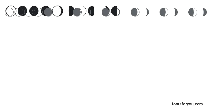MoonPhases Font – alphabet, numbers, special characters
