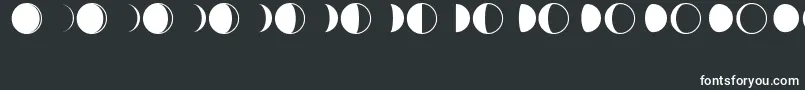 フォントMoonPhases – 白い文字