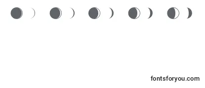 MoonPhases Font
