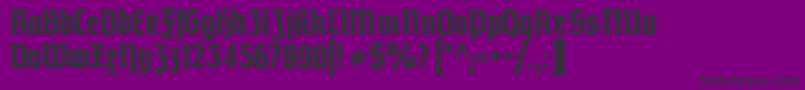 Grobedeutschmeister Font – Black Fonts on Purple Background