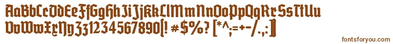 Grobedeutschmeister Font – Brown Fonts on White Background