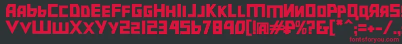 Bolshevikbd Font – Red Fonts on Black Background