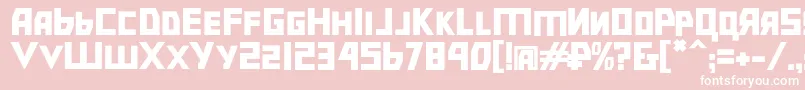 Bolshevikbd Font – White Fonts on Pink Background