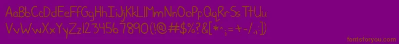 Lisätietoja Kgjunebug-fontista Kgjunebug-fontti – ruskeat fontit violetilla taustalla