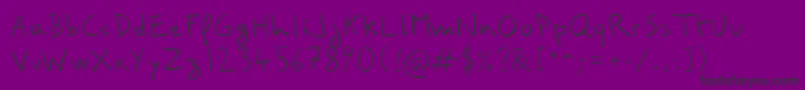 ComiliBook Font – Black Fonts on Purple Background