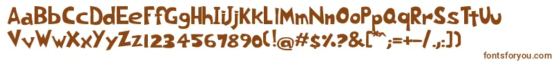 Шрифт MorningDog – коричневые шрифты на белом фоне