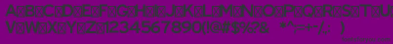 RippleRegular Font – Black Fonts on Purple Background