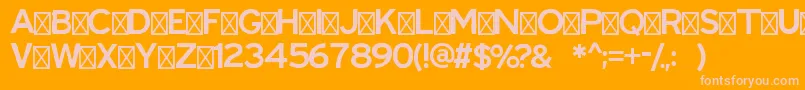 RippleRegular-Schriftart – Rosa Schriften auf orangefarbenem Hintergrund
