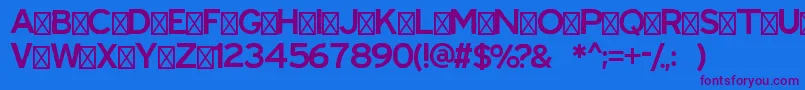 Шрифт RippleRegular – фиолетовые шрифты на синем фоне