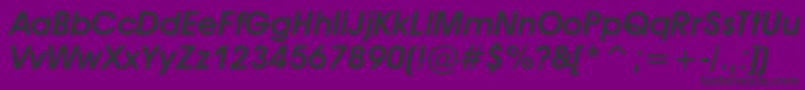 AvantGardeDemiObliqueBt Font – Black Fonts on Purple Background