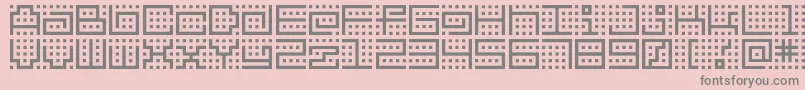 Bmkitchen Font – Gray Fonts on Pink Background