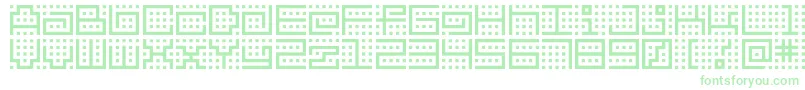 Bmkitchen Font – Green Fonts on White Background