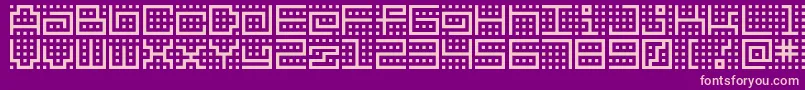 Bmkitchen Font – Pink Fonts on Purple Background