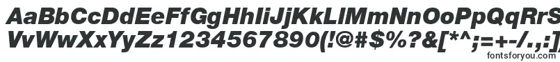 Czcionka HelveticaLt96BlackItalic – czcionki dla Maca