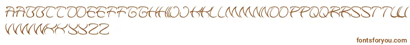Шрифт KungfuMaster – коричневые шрифты на белом фоне