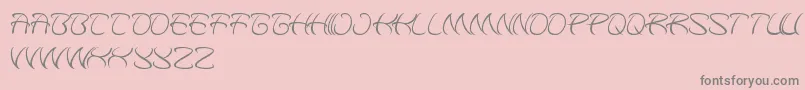 KungfuMaster-Schriftart – Graue Schriften auf rosa Hintergrund