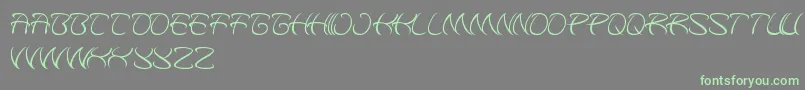 KungfuMaster-Schriftart – Grüne Schriften auf grauem Hintergrund
