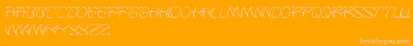 Weitere Informationen zur KungfuMaster-Schriftart KungfuMaster-Schriftart – Rosa Schriften auf orangefarbenem Hintergrund