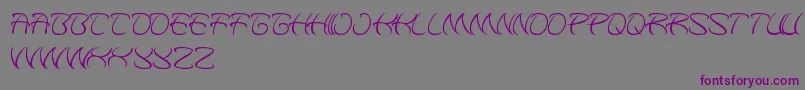 KungfuMaster-Schriftart – Violette Schriften auf grauem Hintergrund