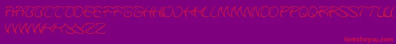 KungfuMaster-Schriftart – Rote Schriften auf violettem Hintergrund