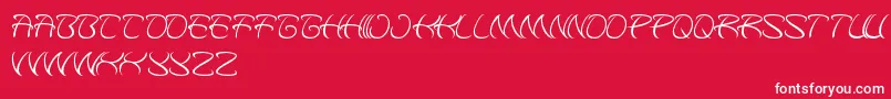 KungfuMaster Font – White Fonts on Red Background