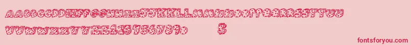 Agendaclash Font – Red Fonts on Pink Background