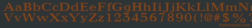 IngenioSsi-fontti – ruskeat fontit mustalla taustalla