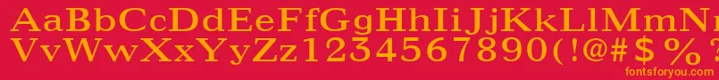 IngenioSsi Font – Orange Fonts on Red Background