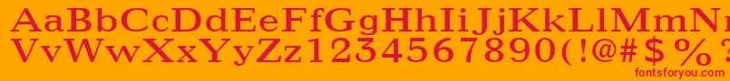 IngenioSsi Font – Red Fonts on Orange Background