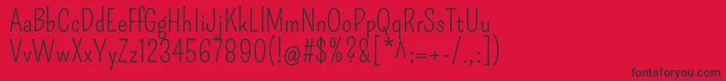 PompiereRegular Font – Black Fonts on Red Background