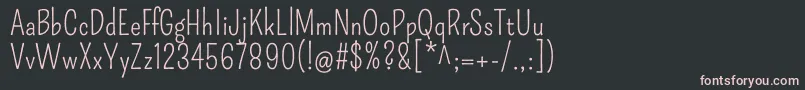 PompiereRegular Font – Pink Fonts on Black Background