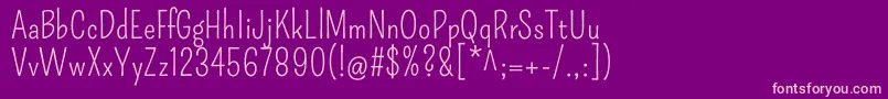 PompiereRegular Font – Pink Fonts on Purple Background