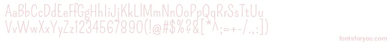 PompiereRegular Font – Pink Fonts on White Background