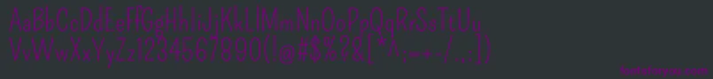 PompiereRegular Font – Purple Fonts on Black Background