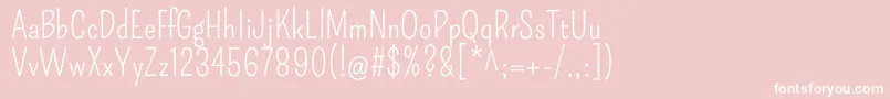 fuente PompiereRegular – Fuentes Blancas Sobre Fondo Rosa