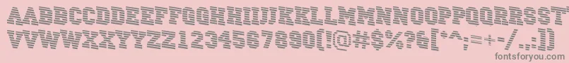 ACampusmarinedn Font – Gray Fonts on Pink Background