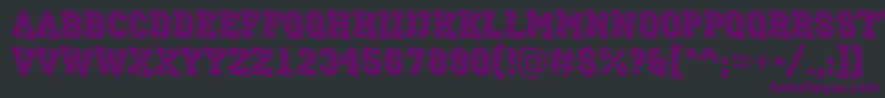 ACampusmarinedn Font – Purple Fonts on Black Background