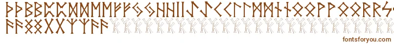 Шрифт Vidnorse – коричневые шрифты