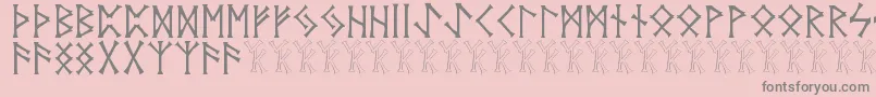Vidnorse Font – Gray Fonts on Pink Background
