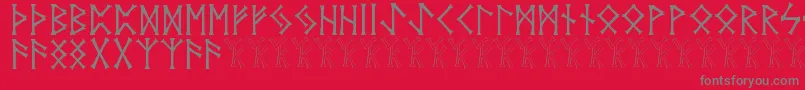 Шрифт Vidnorse – серые шрифты на красном фоне