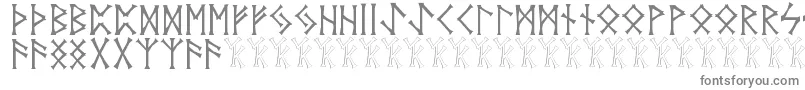 Vidnorse-Schriftart – Graue Schriften auf weißem Hintergrund