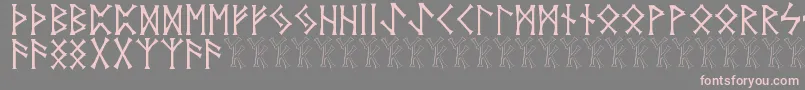 Шрифт Vidnorse – розовые шрифты на сером фоне