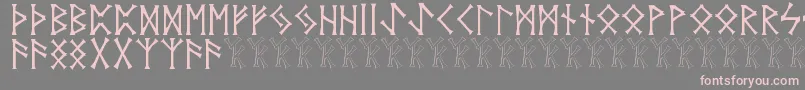 Vidnorse Font – Pink Fonts on Gray Background